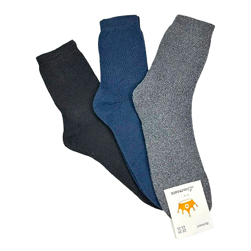Шкарпетки чоловічі оптом махрові теплі Limerence, класичні 3в1, 12 пар, р.43-45 (010801) large popup