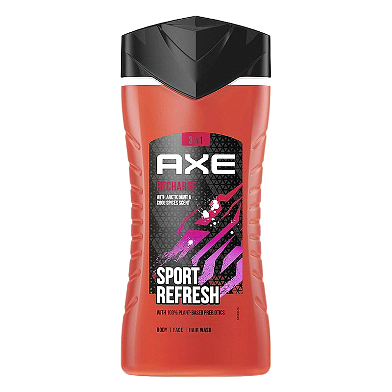 Чоловічий гель для душу Axe Recharge Sport Refresher 250 мл large popup