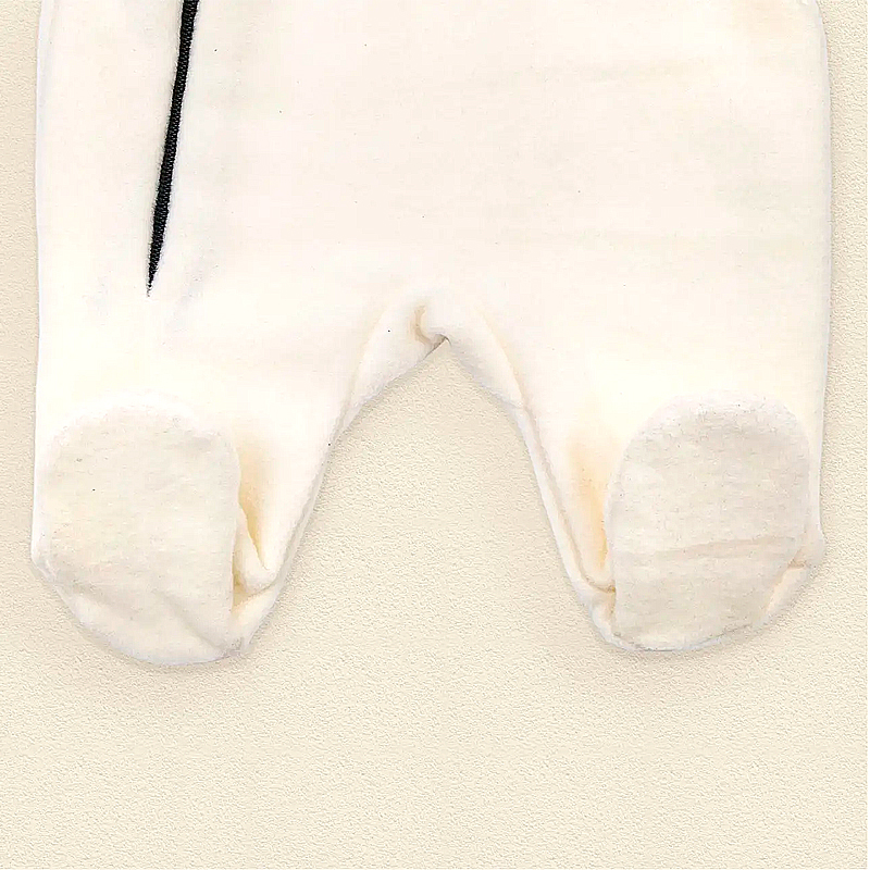 Чоловічок Dexter's з капюшоном "Панда" флісовий на підкладці, молочний, 62 см (d8-110пд) large popup