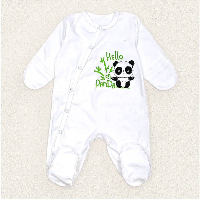 Чоловічок Dexter's для новонародженого "Hello Panda" молочний, 56 см (d973пд-мл) large popup