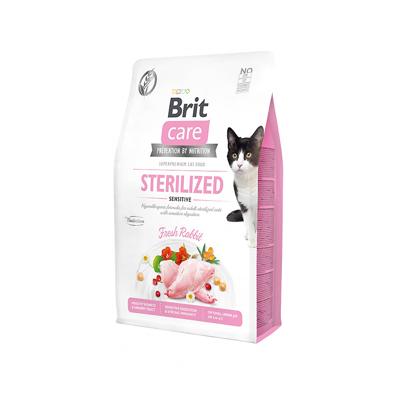 Cухий корм для кішок Brit care cat gf sterilized sensitive 2 кг large popup