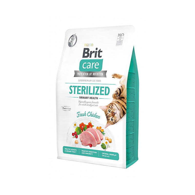 Cухий корм для кішок Brit care cat gf sterilized urinary health 2 кг large popup