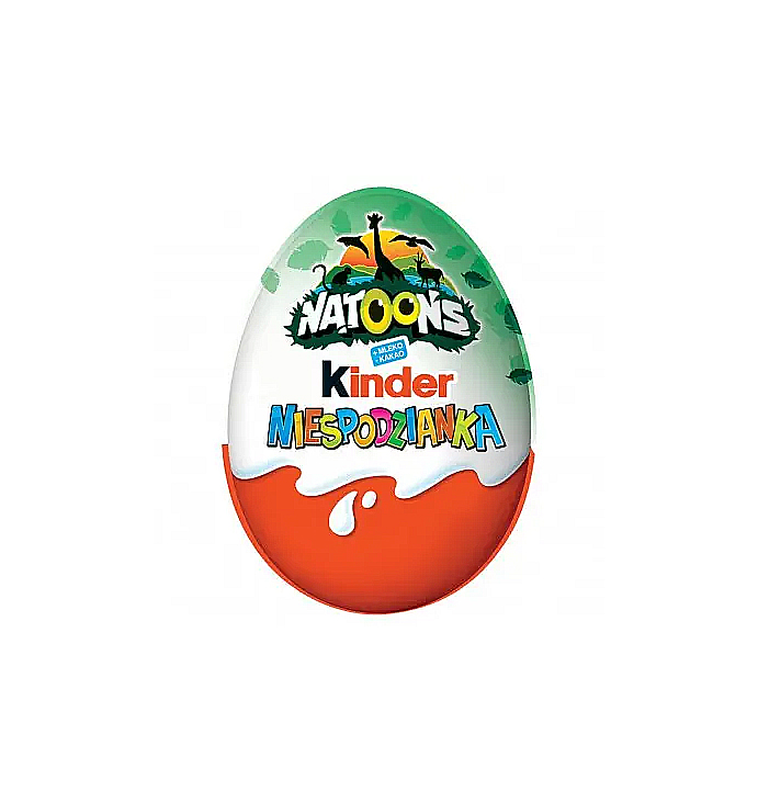 Цукерки шоколадні яйце Kinder серія Natoons, 20г large popup