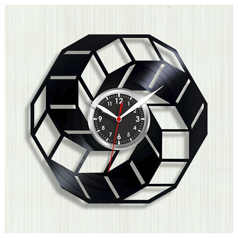 Годинник вініловий Геометричні візерунки, діаметр 30 см thumbnail popup