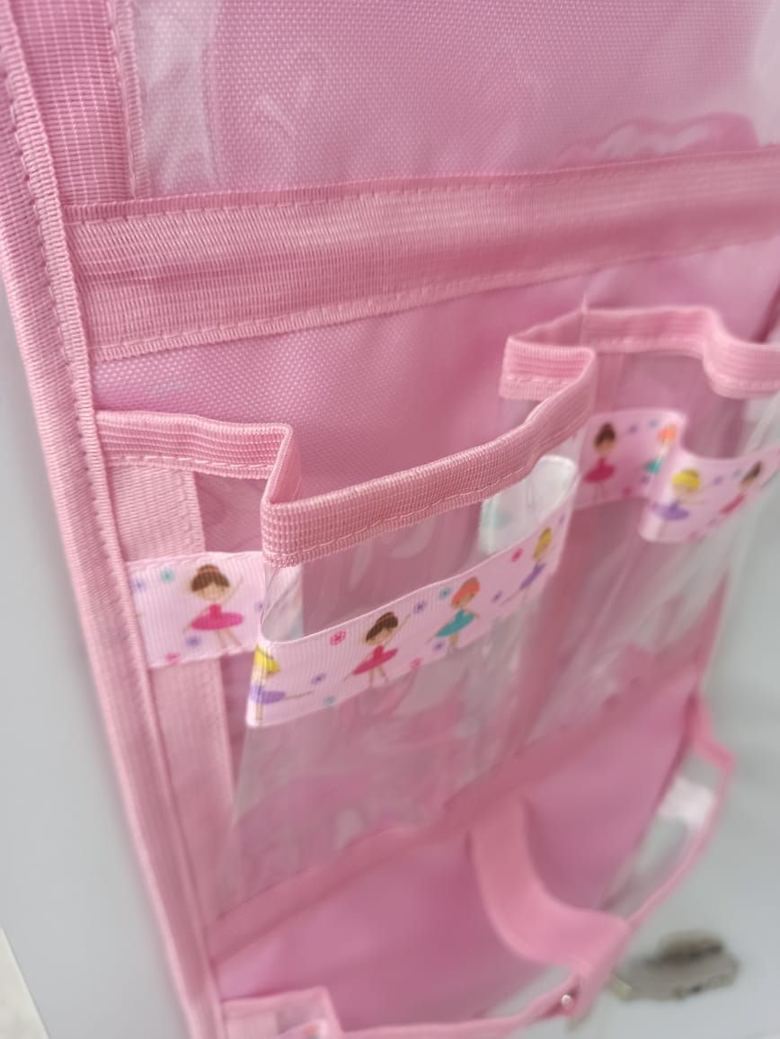 Органайзер Маленька Кишенька в шафку на 6 кишень, рожевий 24*85 (5446) - 8772 thumbnail popup
