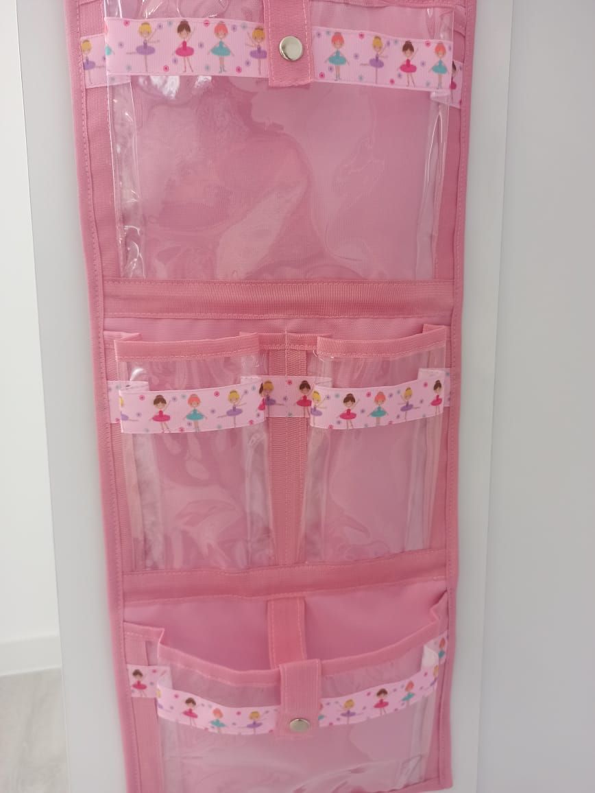 Органайзер Маленька Кишенька в шафку на 6 кишень, рожевий 24*85 (5446) - 8773 thumbnail popup