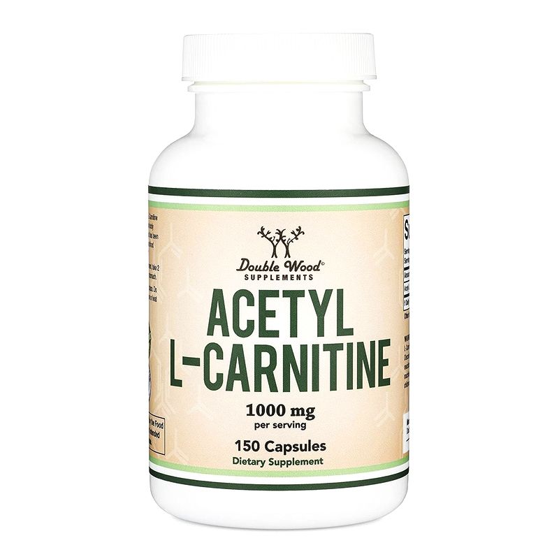 Ацетил L-карнітин Double Wood Acetyl L-Carnitine 1000 mg (на 2 капсули), 150caps thumbnail popup