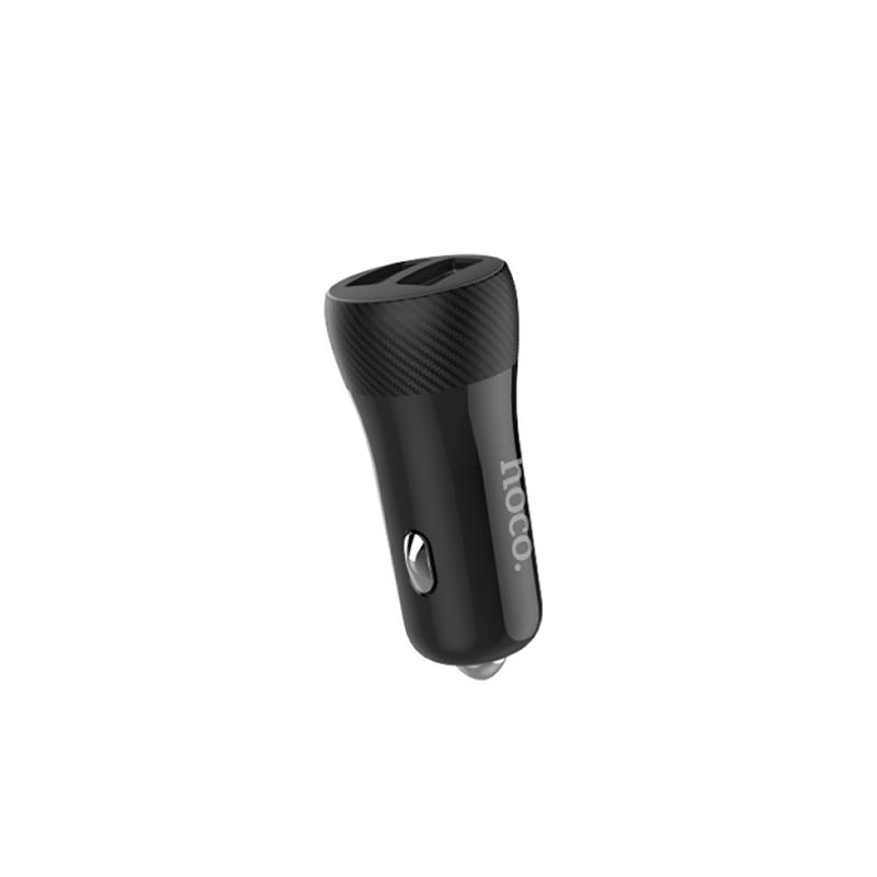 Адаптер Hoco Z21 автомобільний, 2 USB Port 3.4A, швидка зарядка, чорний thumbnail popup
