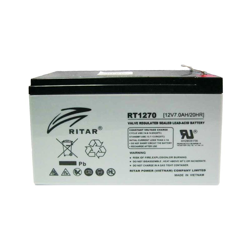 Аккумулятор свинцово-кислотный Ritar RT1270 12V-7Ah
 thumbnail popup