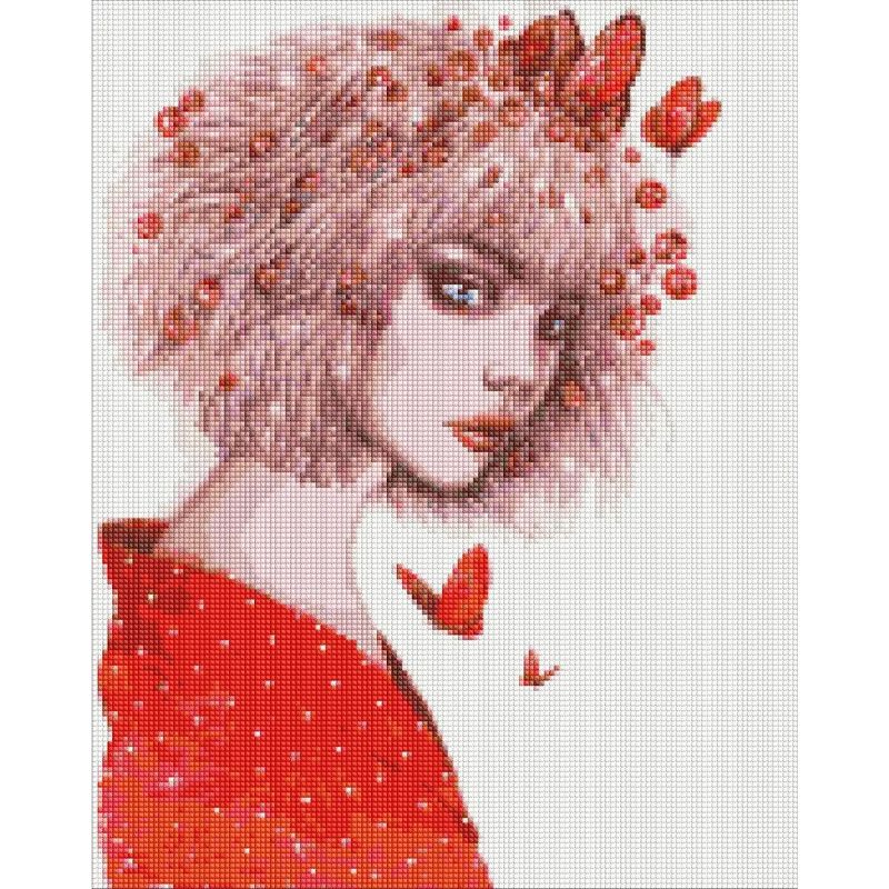 Алмазна мозаїка 'Поцілунок метеликів' 40х50см thumbnail popup
