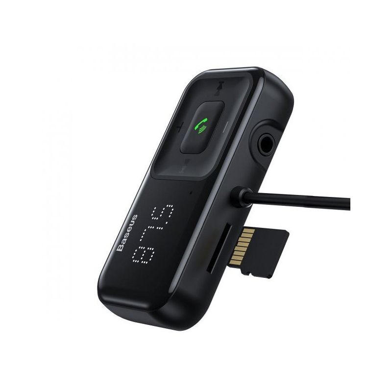 Автомобільний зарядний пристрій Baseus T-typed S-16 wireless MP3 car charger USB Black
 thumbnail popup