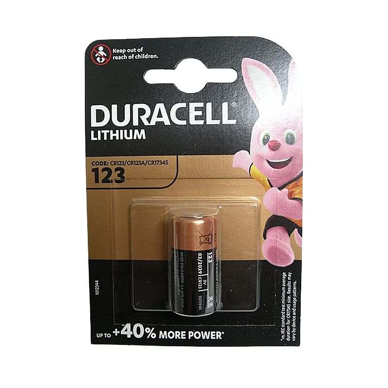 Батарейка CR 123A Duracell 3V Lithium по 1шт. thumbnail popup