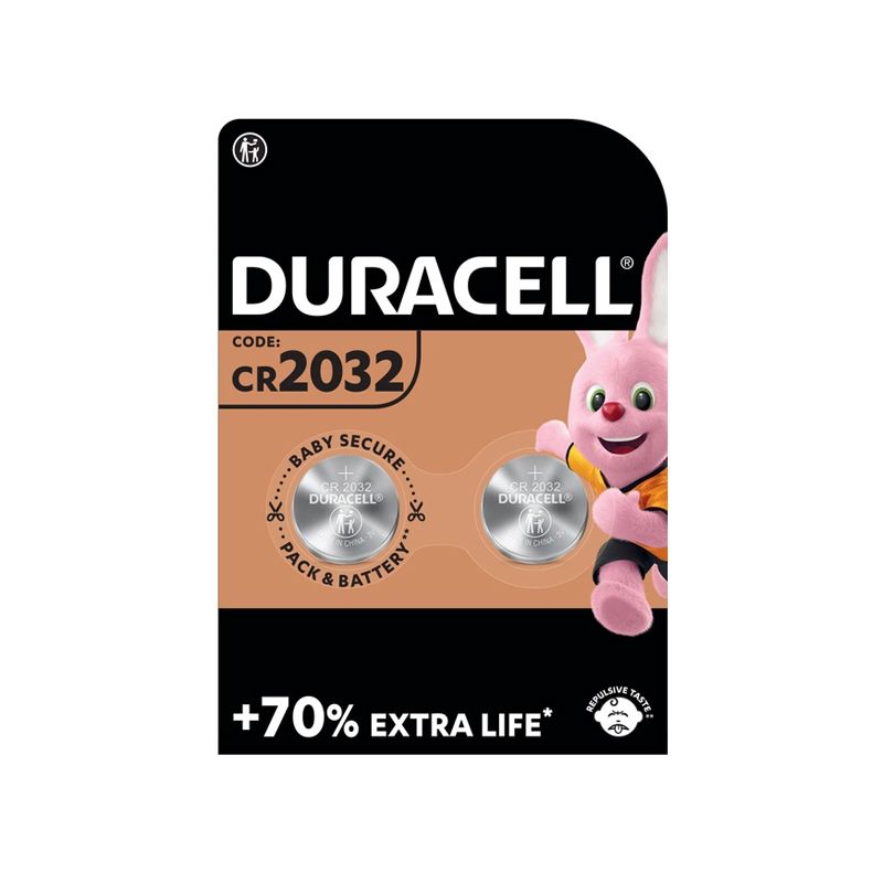 Батарейка Duracell CR2032 Lithium 3V 1шт (блістер по 2шт) thumbnail popup