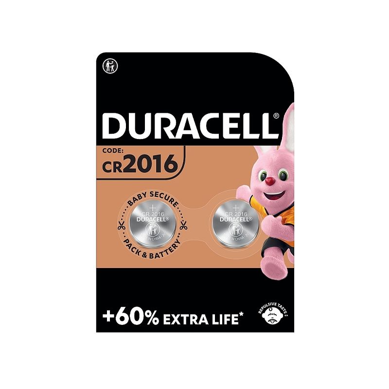 Батарейка Duracell CR2016 Lithium 3V 1шт (блістер по 2шт) thumbnail popup