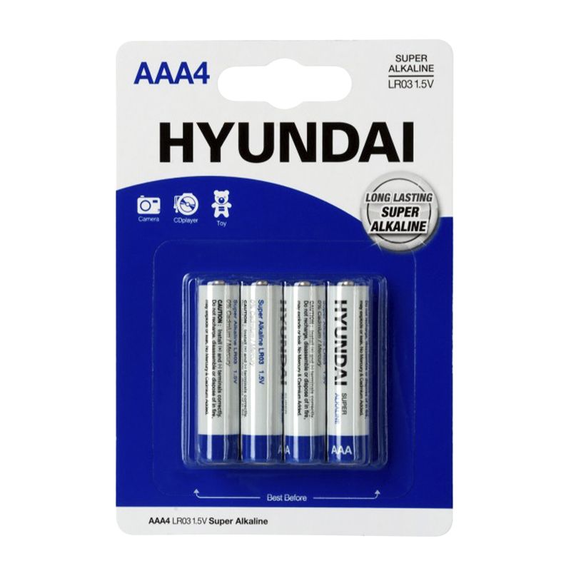 Батарейка LR03 HYUNDAI , 1шт (блистер по 4шт) AAA thumbnail popup