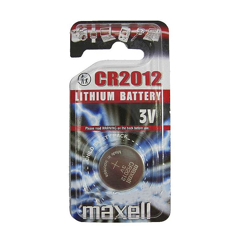 Батарейка Maxell CR2012 Lithium 3V 1шт. thumbnail popup