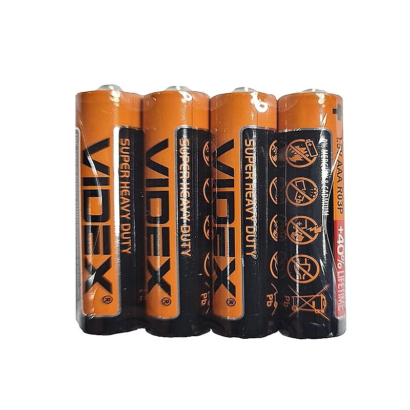 Батарейка R03 Videx , 1шт (trey по 4шт) AAA thumbnail popup