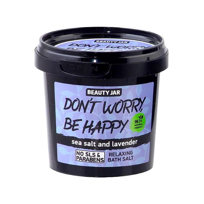 Beauty Jar Піниста сіль для ванни Do not Worry Be Happy! 200 гр thumbnail popup