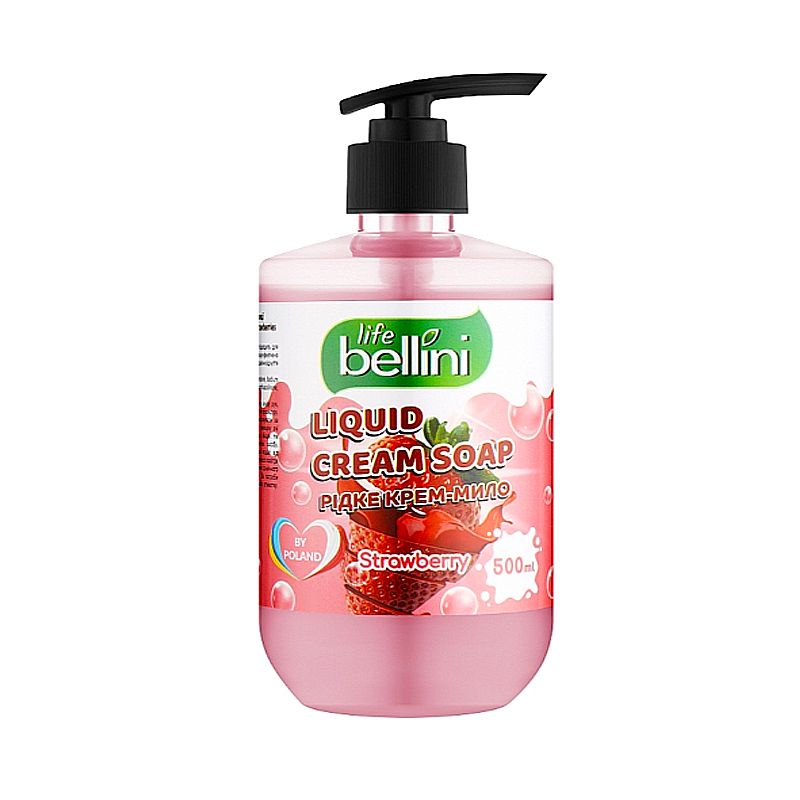 Мило рідке Bellini Life з ароматом полуниці, 500мл thumbnail popup