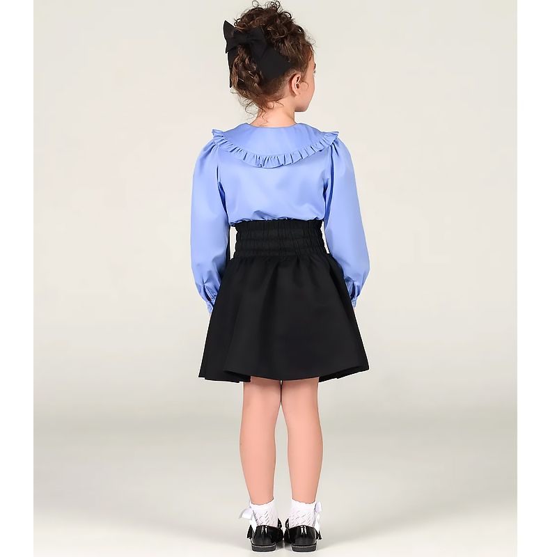 Блузка Zironka блакитна з довгим рукавом для дівчинки, р.128 (арт. 2622300203) thumbnail popup