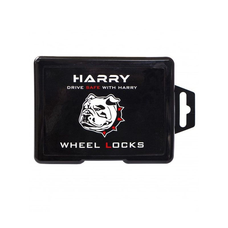 Секретні болти на колеса Harry М14х1.5х28 Конус - подвижний Чорний хром антивандальне кільце + 2 клю thumbnail popup