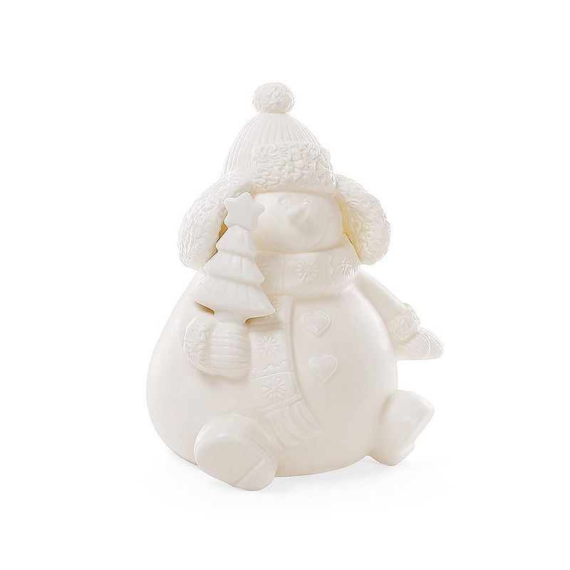 Декоративна статуетка Сніговик з LED-підсвічуванням, 18.1см thumbnail popup