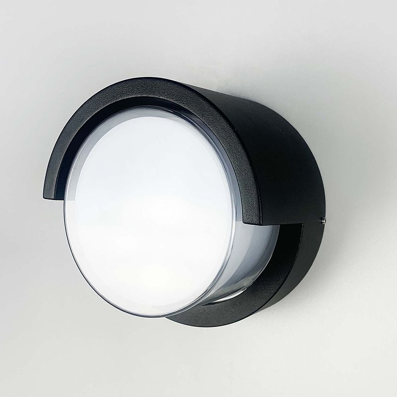 Фасадний світильник круглої форми діаметр 10 см thumbnail popup