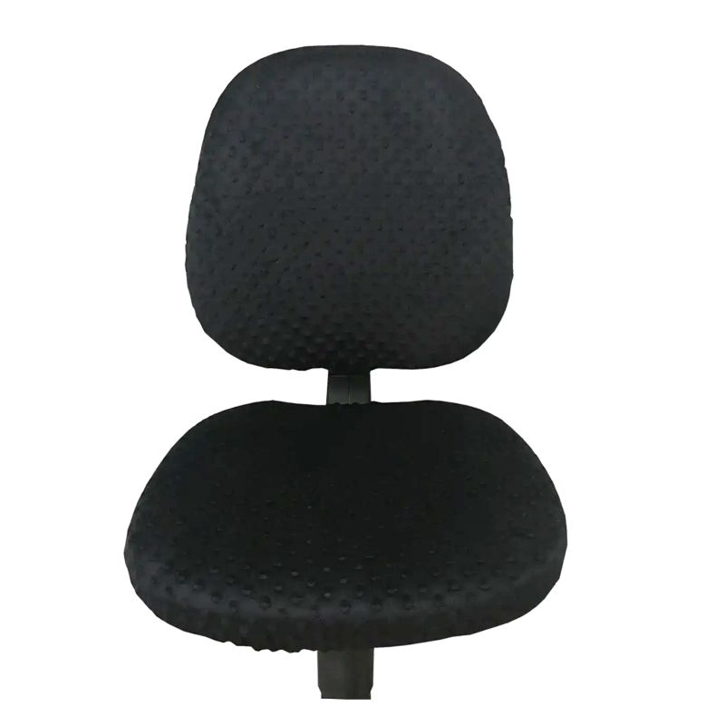 Чохол, MinkyHome, плюшевий із закритою спинкою на офісне крісло, універсальний, чорний (MH-397) thumbnail popup