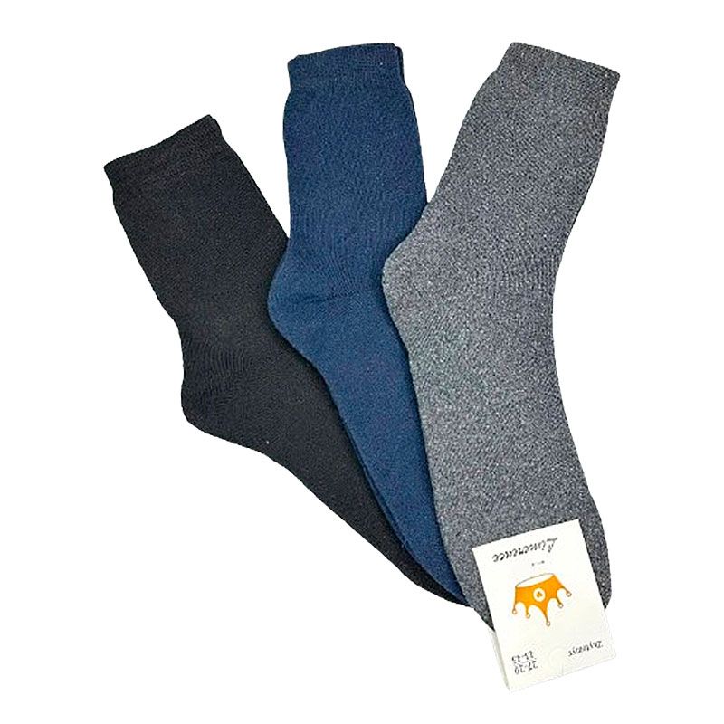 Шкарпетки чоловічі оптом махрові теплі Limerence, класичні 3в1, 12 пар, р.43-45 (010801) thumbnail popup