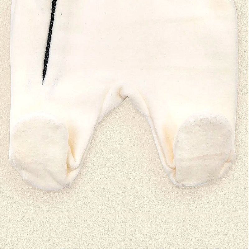 Чоловічок Dexter's з капюшоном "Панда" флісовий на підкладці, молочний, 62 см (d8-110пд) thumbnail popup