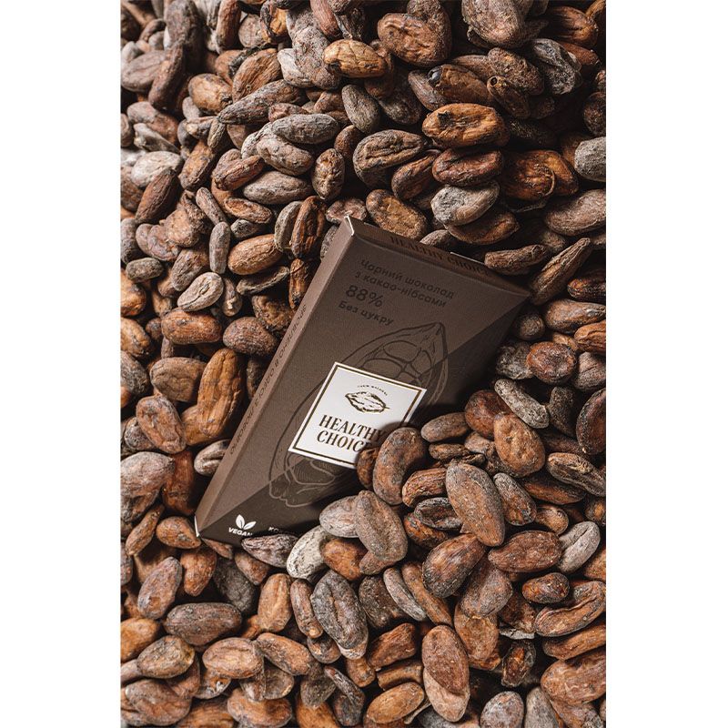 Чорний шоколад з какао-нібсами 88%, 25 г в упаковці thumbnail popup