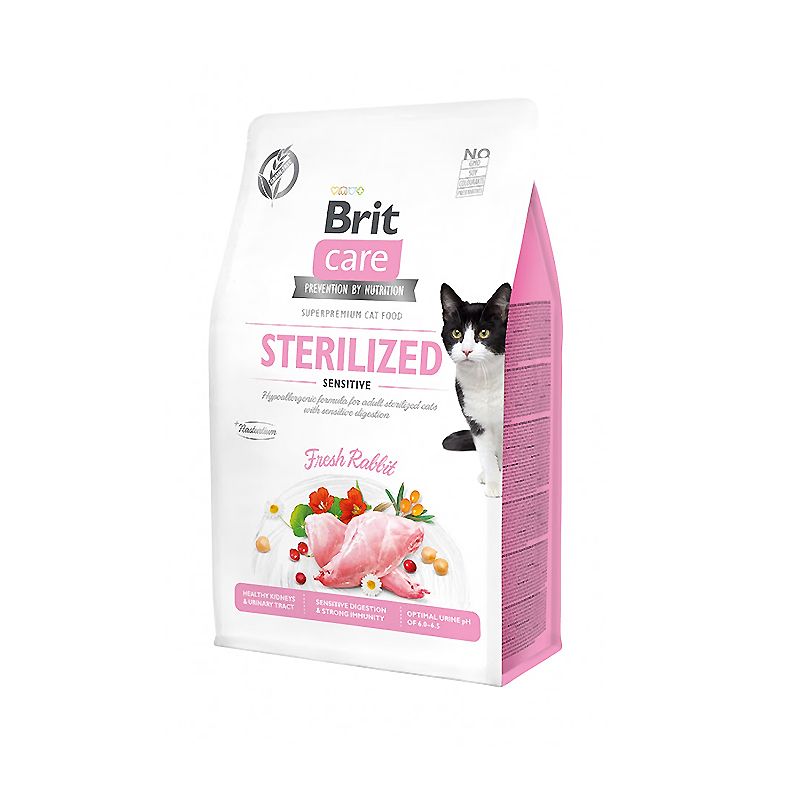 Cухий корм для кішок Brit care cat gf sterilized sensitive 400 г thumbnail popup