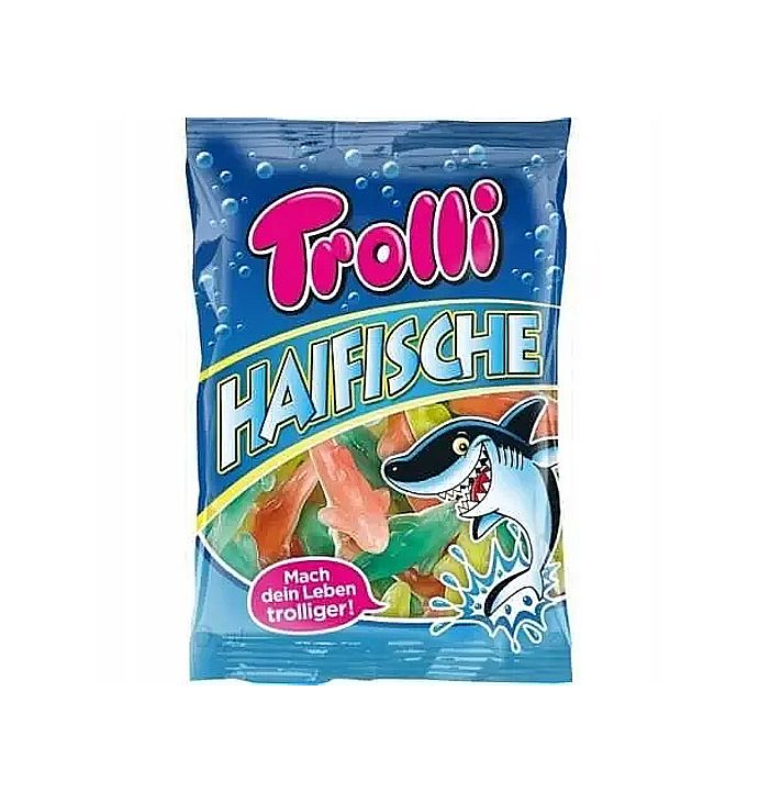 Цукерки желейні жувальні Trolli Haifische (Акули), 200 г thumbnail popup