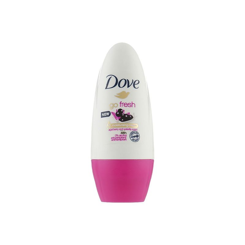 Дезодорант Dove Go Fresh Asai Berry & Waterlily Scent, кульковий, жіночий, 50 мл (17779)
 thumbnail popup