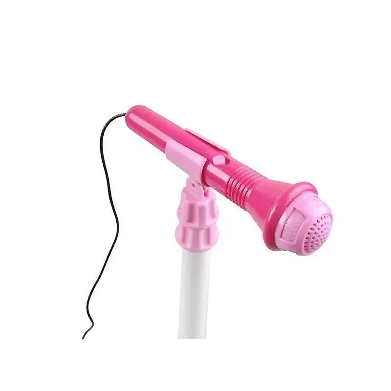 Дитяча електрогітара з мікрофоном та електропідсилювачем рожева 22407 thumbnail popup