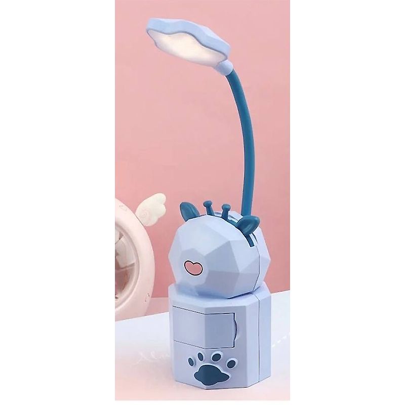 Дитяча лампа  підставка під телефон Жираф блакитний (S1114) thumbnail popup