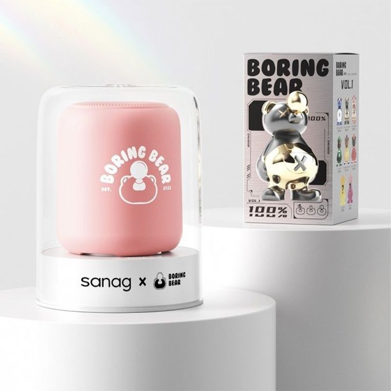 Дитяча музична Bluetooth колонка Sanag X6S з мікрофоном та іграшкою в комлекті Рожевий (Sanag-pink)
 thumbnail popup