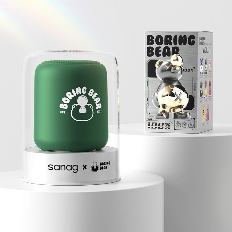 Дитяча музична Bluetooth колонка Sanag X6S з мікрофоном та іграшкою в комлекті Зелений (sanag-green)
 thumbnail popup