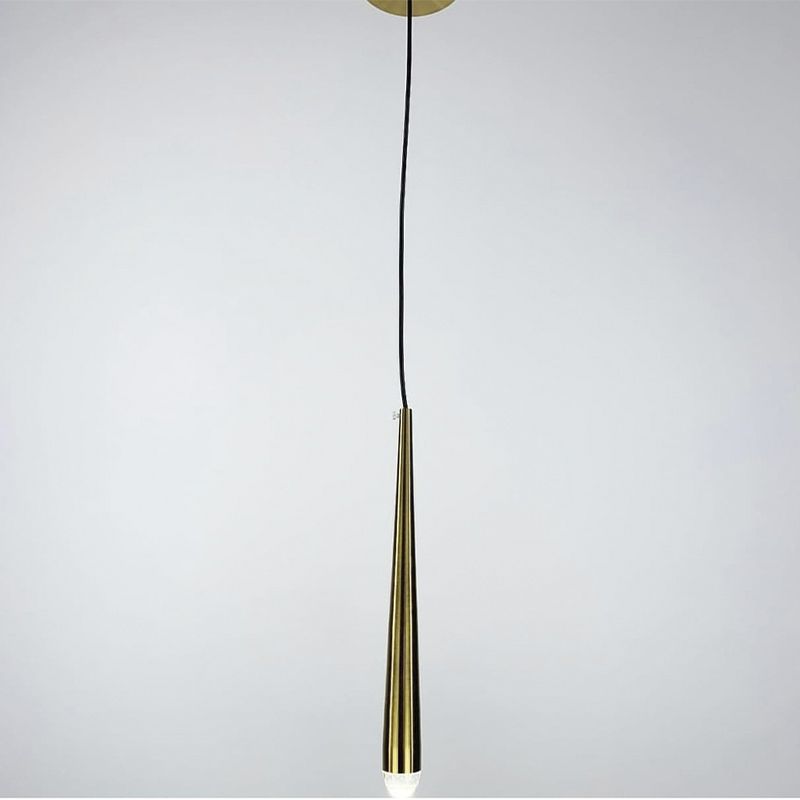 Дизайнерський підвісний світильник в латунному каркасі, 50 см. thumbnail popup