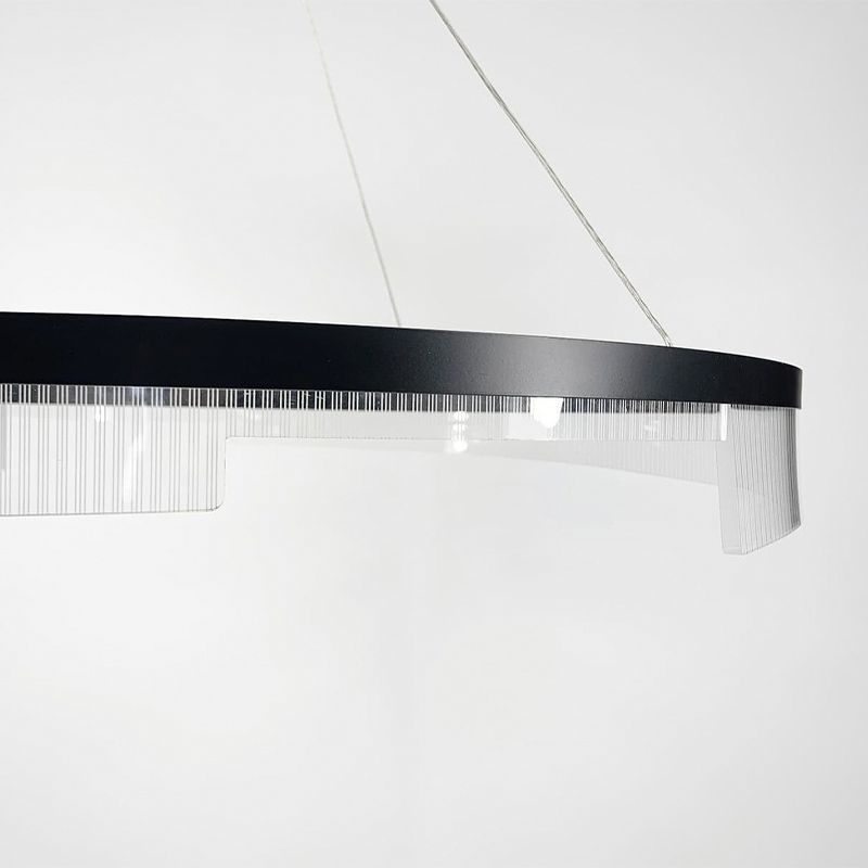 Дизайнерський світильник у чорному каркасі, 80 см thumbnail popup