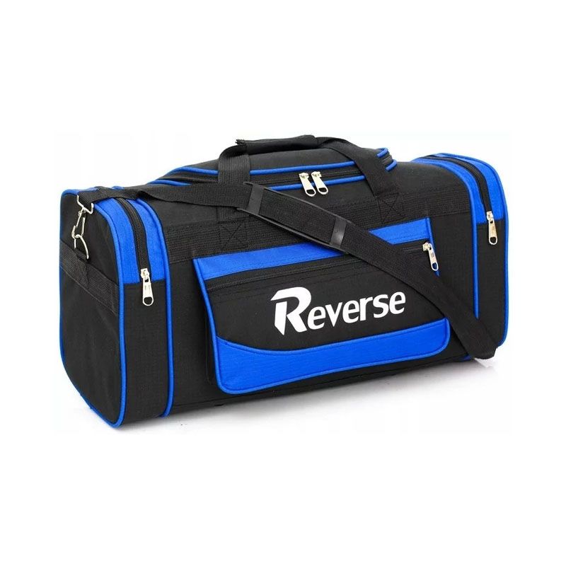 Дорожня сумка середній розмір із кордури 58L Reverse чорна із синім (A01-70 black blue) thumbnail popup