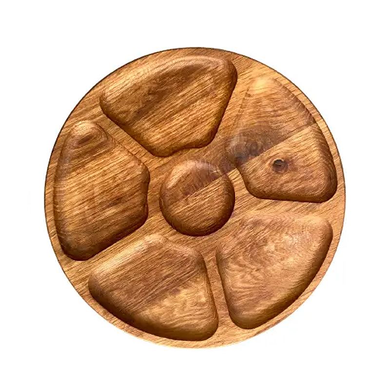Менажниця дерев'яна, кругла 35 см thumbnail popup