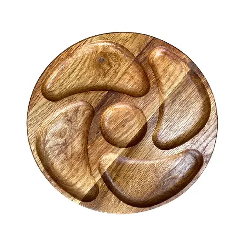 Менажниця дерев'яна, кругла D25 см thumbnail popup