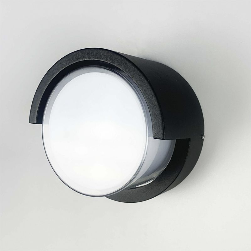 Фасадний світильник круглої форми діаметр 16 см thumbnail popup