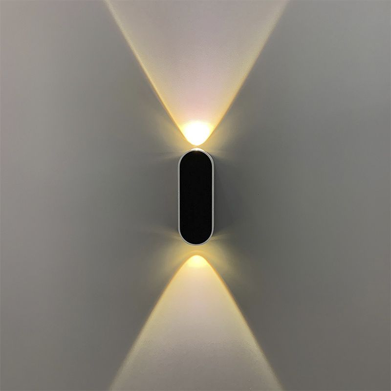 Фасадний світильник видовженої овальної форми 13х5 см thumbnail popup