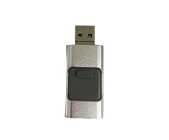 Флешка USB FlashDrive 4в1, срібна, 32гб
 thumbnail popup