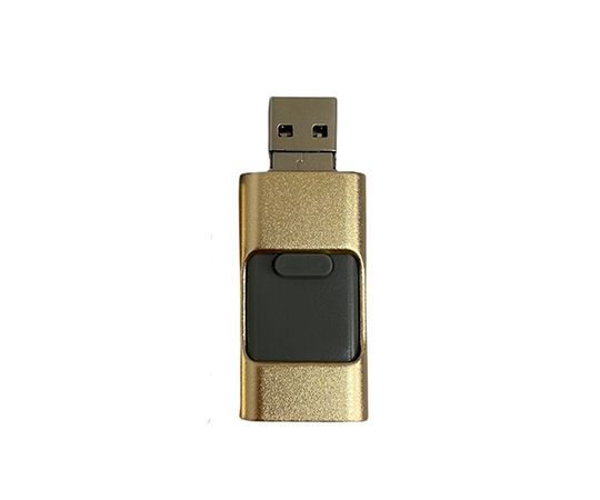 Флешка USB FlashDrive 4в1, золота, 32гб
 thumbnail popup