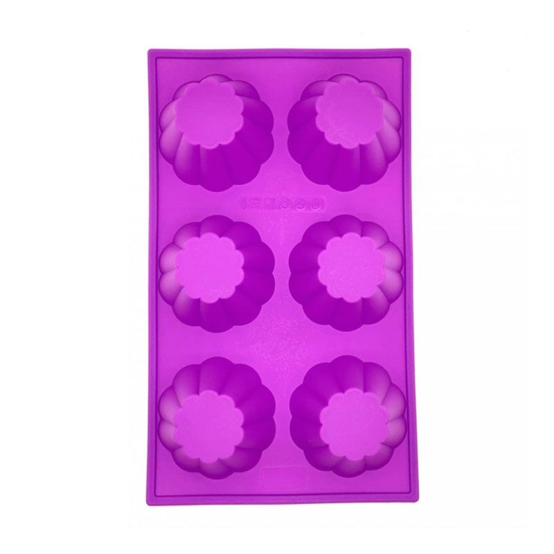 Форма Stenson для випікання кексів,силіконова, фіолетова 6шт. (НH-163) thumbnail popup