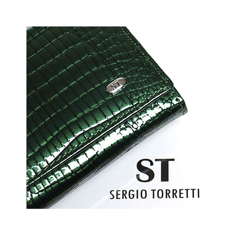 Гаманець жіночий шкіряний SERGIO TORRETTI W501 зелений (W501 dark-green) thumbnail popup