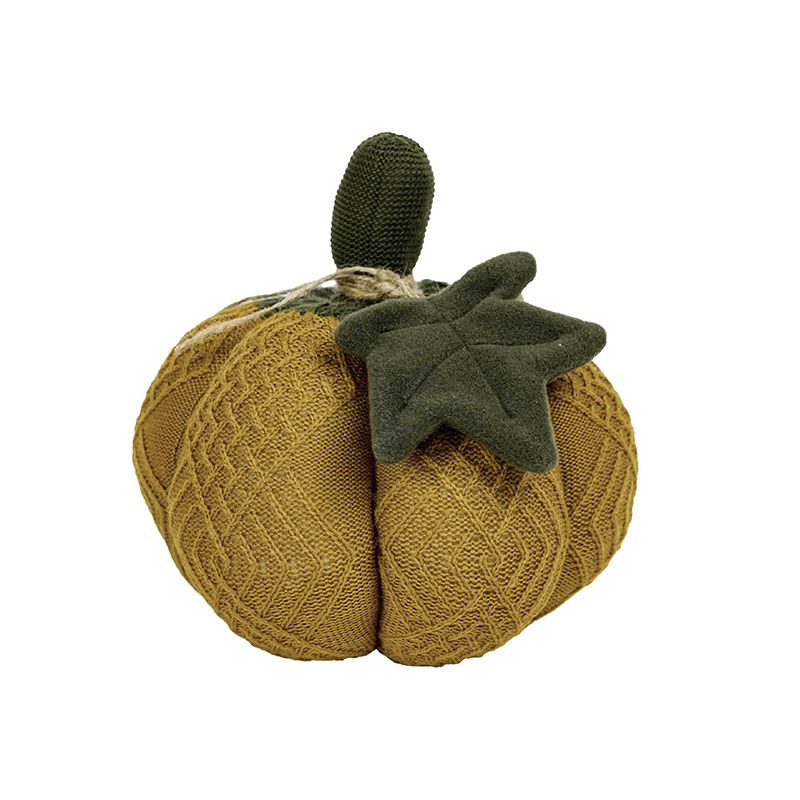 Гарбуз Medium, декоративний текстильний виріб, охра, діаметр 25 см (30114) thumbnail popup